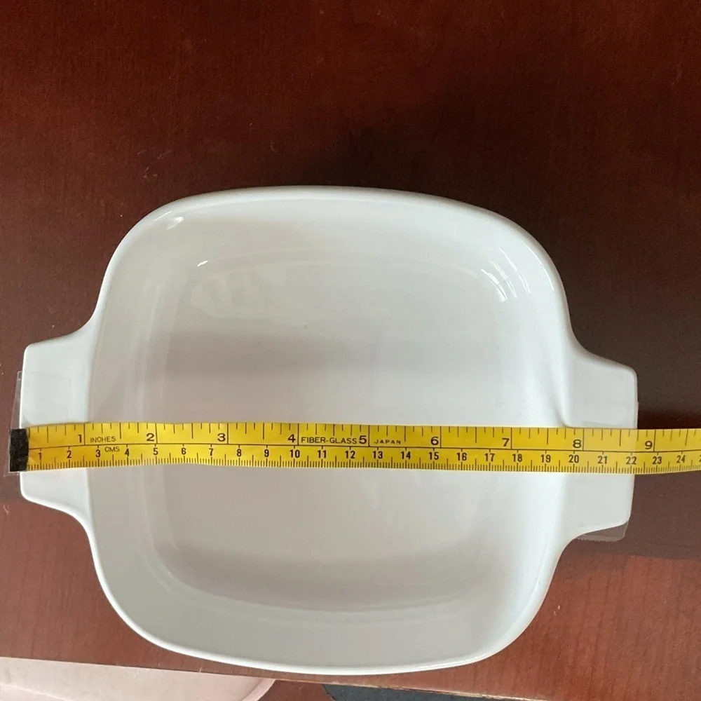 Vintage Corning Ware White Purple Shadow Iris Casserole